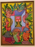 RENOT (BRAZIL) TITLE: ?Baianas Nageometria? MEDIUM: Oil on canvas