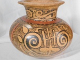 Painted Olla With Abstracted Face CULTURE: Early Tonosi, Panama DATE: 400 ? 500 C.E. MEDIUM: