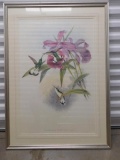 Painting of Hummingbird with Flowers 27