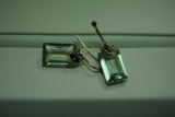 Aquamarine earrings.