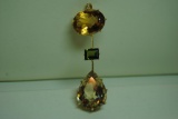 Citrine and Tourmaline Pendant.