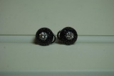 Black and White Diamond earrings.