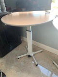 Adjustable Height Round Table