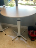 Adjustable Height Round Table