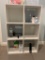 LARGE CUBED STORAGE CABINET & contents
