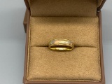 Men's Wedding Ring 14k Yellow Gold, 6.5 grams