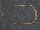Tri colored gold necklace (17