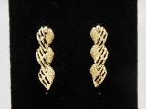 Gold Earrings 14k Yellow Gold, 2.8 Grams