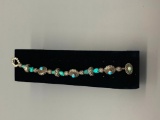 Turquoise and Silver Bracelet