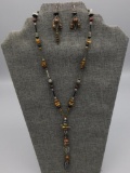 Costume necklace and earrings