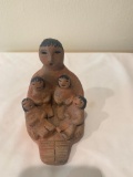 Ceramic Storyteller with four children