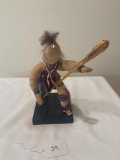 Cornhusk doll of a Lacrosse Player