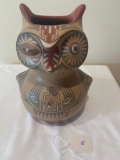 Hand painted ceramic Owl