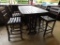Polywood bar height table & 6 chairs