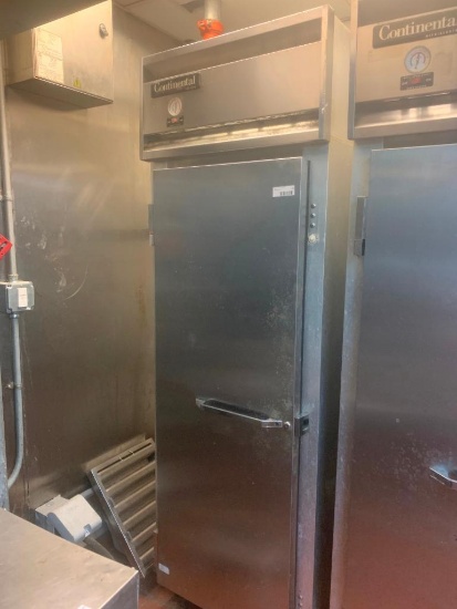 Continental single door stainless freezer