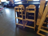 child high chairs wood (5 low and 4 bar height)