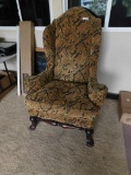 over stuffed upholstered chair