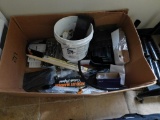 misc. lot; contents of box, storage bins, etc.