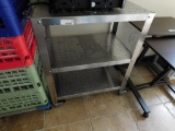 ss rolling cart and dish racks