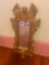 Framed Mirror with gold ornate frame