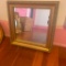 Framed Square Mirror with Gold frame