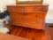 Antique French style tiger oak chest of drawers/comode with hidden drawer