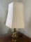Brass Table Lamp w/ shade