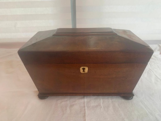 Wooden Box with three compartments
