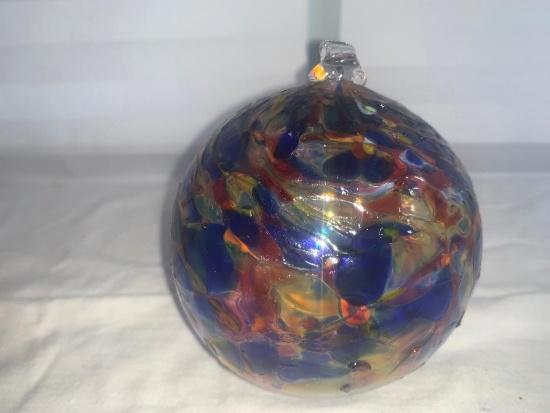 Ornamental Glass Ball 4" in diameter