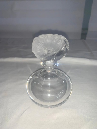 Marquis by Waterford Crystal Perfume Bottle w/ flower applicator