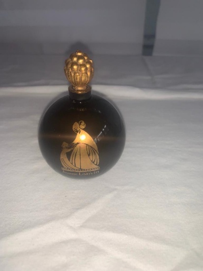 Black with gold design Perfume Bottle