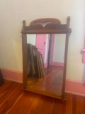 Wooden Rectangle Mirror