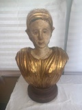 Wood Bust Sculpture