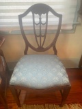 Set of eight dining room chairs