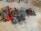 Misc. lot of chains and accessories - hoist, come alongs
