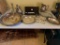 Misc lot of silver plated serving pieces and accessories