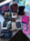 Misc lot of tech cases and action shot camera