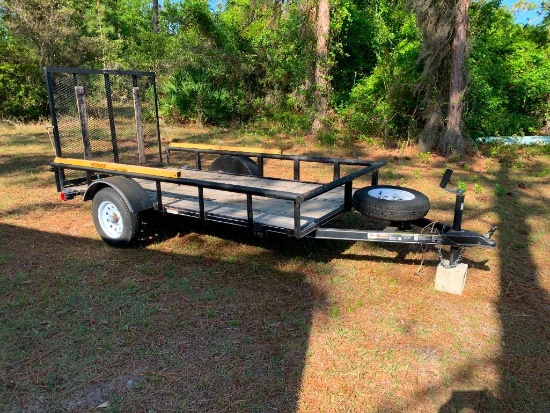 6'x10' Utility trailer w/ sides and drop down ramp