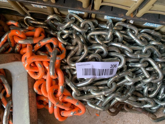Lot of chains and hitch
