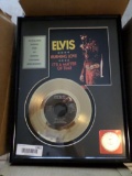Elvis Presley - Burning Love 24K Gold Plated Record with Certificate of Authenticity