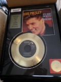 Elvis Presley - It's Now or Never 24K Gold Plated Record with Certificate of Authenticity