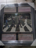 The Beetles - Abbey Road Picture with Royalty Checks - Framed