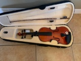 Violin with string and bow