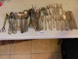 Misc silver plated flatware and utensils