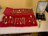 Misc sterling silver flatware in cases