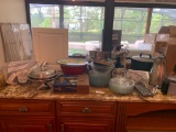 Misc. lot of kitchen dishes and accessories