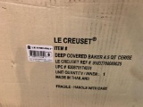 Le Creuset deep covered baker - cerise (red) - new