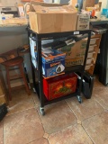 Misc cart of accessories for previous lot (lot 735)