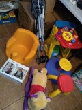 Misc lot of toddler toys and Disney Umbrella Stroller