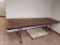 Two 8 ft Wooden Folding Tables